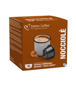 קפסולות דולצ׳ה קפוצינו אגוזים Italian Coffee Nocciole