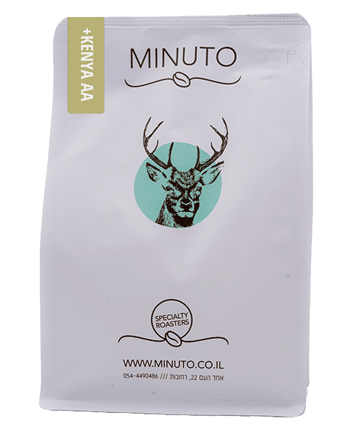 ספשלטי קפה פולי קפה קניה AA+ חד זני –  +Minuto Specialty Coffee Mount Kenya AA