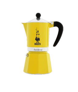 מקינטה מוקה צהוב Bialetti Rainbow - מקינטה 3 כוסות