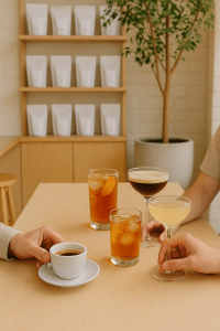 סדנת קוקטיילים קפה ואלכוהול