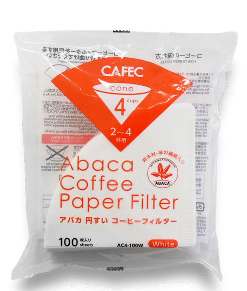 ניירות סינון 2-4 כוסות CAFEC Abaca (מארז 100 יחידות)